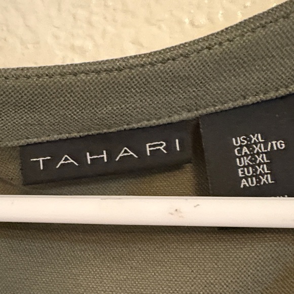 Tahari Olive Midi Dress - Picture 2 of 5